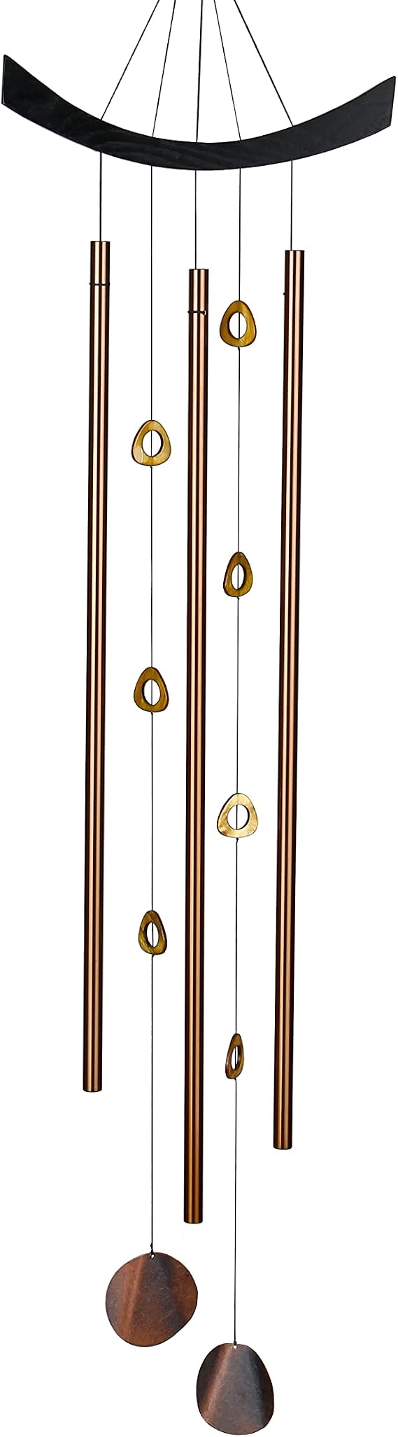 Woodstock Chimes Signature Collection, Woodstock Feng Shui Chime, 41'' Chi Energy Tiger's-Eye Eastern Energies Wind Chimes for Outdoor, Patio, Home or Garden Decor (CET)