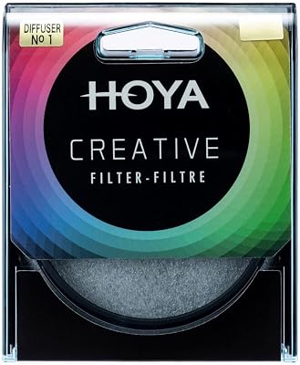 Hoya 58mm Filter Diffuser No.1 - Black Aluminum Frame - Soft Diffusion Camera Lens Filter Effect for Portrait & Video - Reduces Contrast & Softens Skin Tones - Multi-Coated Optical Glass