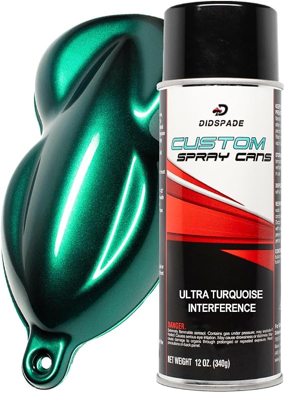 Ghost Pearl Spray Paint 12oz Aerosol Automotive Spray Paint for Cars, Bikes, Wheels (Teal Ghost (Ultra Turquoise))