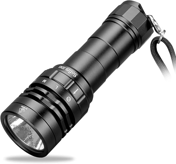 Sofirn 3000 Lumen Dive Light, Scuba Diving Flashlight, Waterproof 100M | Magnetic Ring Switch, 3 Modes, IPX8 Waterproof, Powerful Beam for Scuba Diving, Snorkeling & Underwater Sports