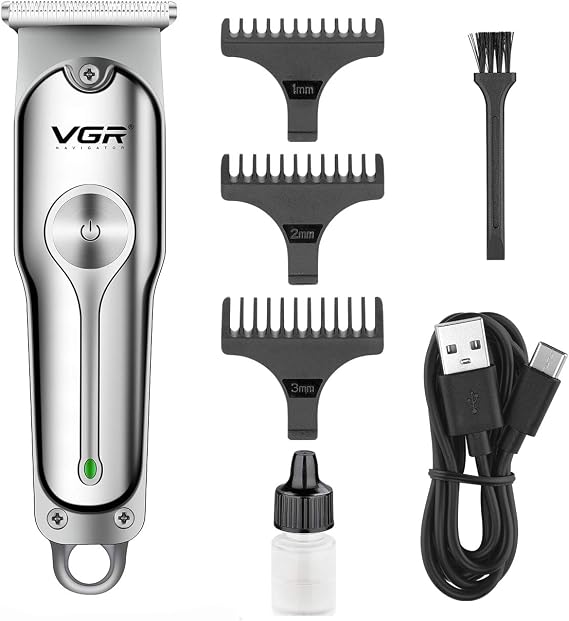 VGR Hair Liner for Men Clippers, T Blade Trimmer, Professional Cordless Zero Gapped Outlining for Barbers, 0mm balding Shape up, Edger Beard, Gifts for Him Dad Husband Boyfriend