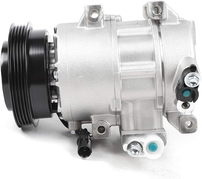 New A/C Compressor with 2006 2007 2008 2009 2010 2011 Kia Rio/Rio5 1.6L Replaces CO 10980C, 8FK351340-051, 97701-1G000, 98371, 97371, 10362601, 1010974, 639313, 5512458, 255314, 2021977