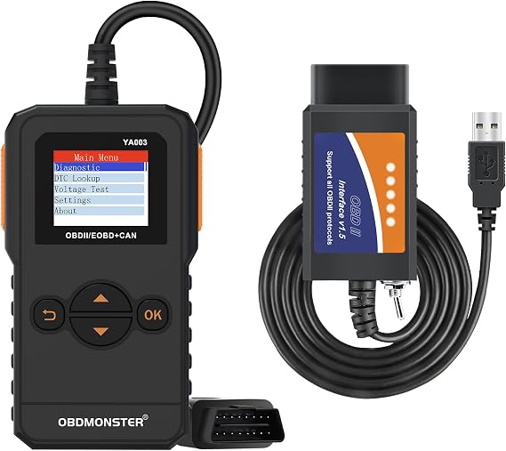 ELM327 FScan OBD2 USB Adapter + Professional OBD2 Engine Fault Code Reader