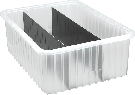 Hudson Exchange 20 x 8" (6 Pack) Long Divider for Grid Box Container Totes