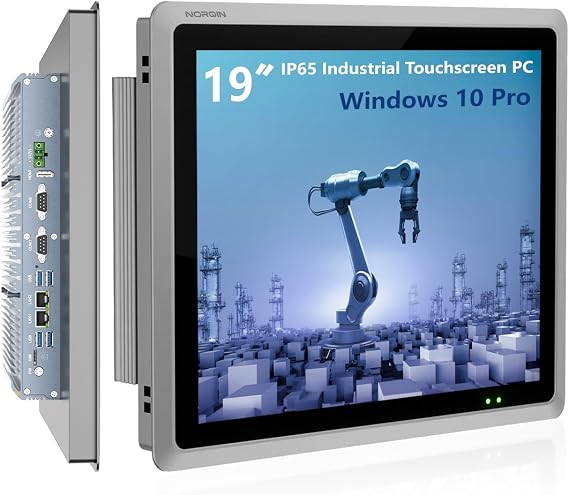 19" Fanless Industrial Panel PC, All-in-One Touchscreen Computer