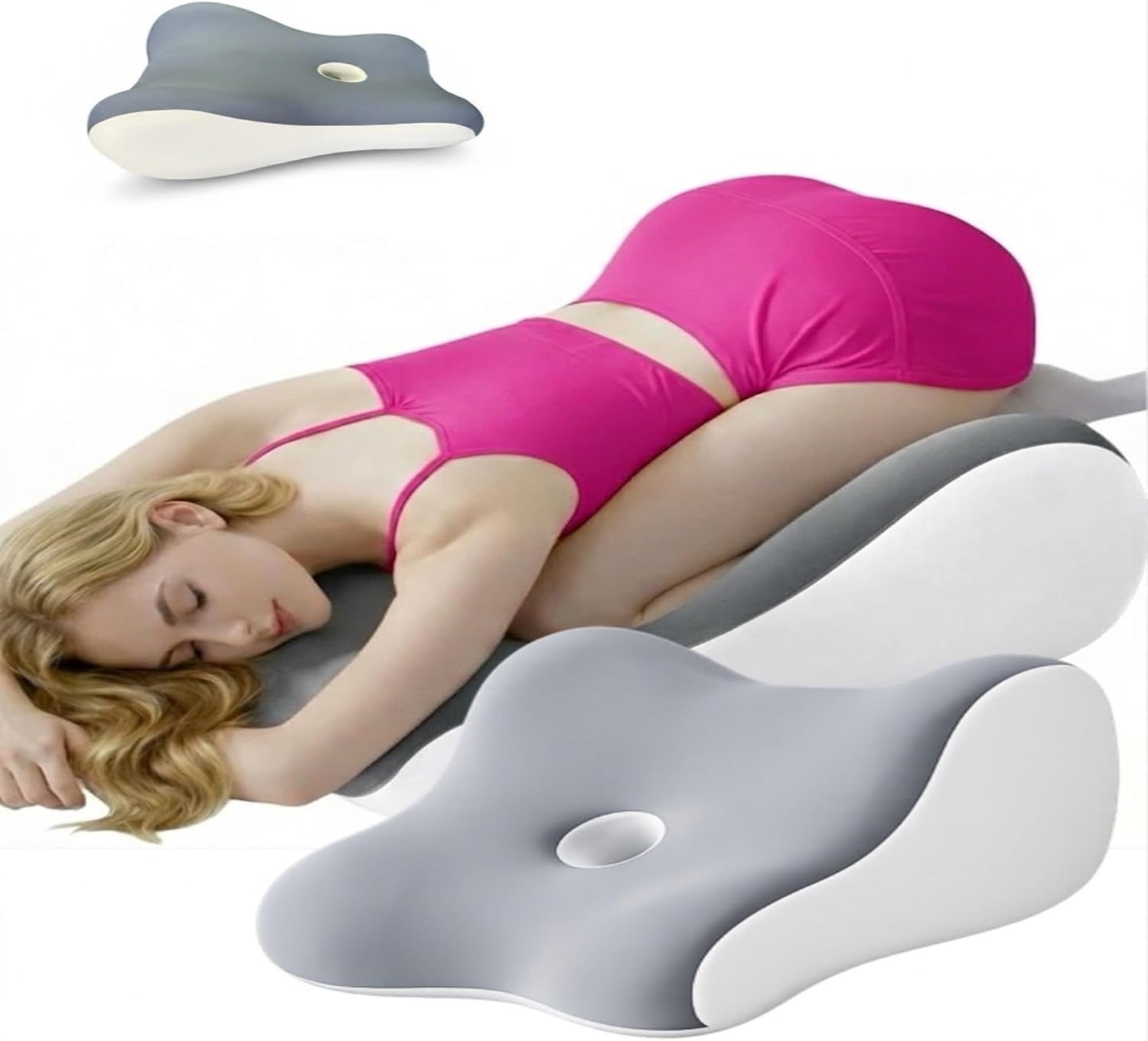 Viscora Premium Pozisyon Yastığı – Üst Segment Ortopedik Destek Minderi, Ergonomik Visco Tasarım, Bel Kalça Sırt İçin Özel Konfor Deneyimi