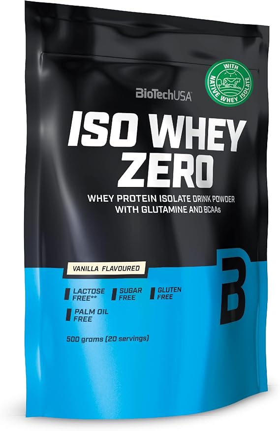 BioTechUSA ISO Whey Zero Isolate 100% Pure Protein 500g - Vanilla