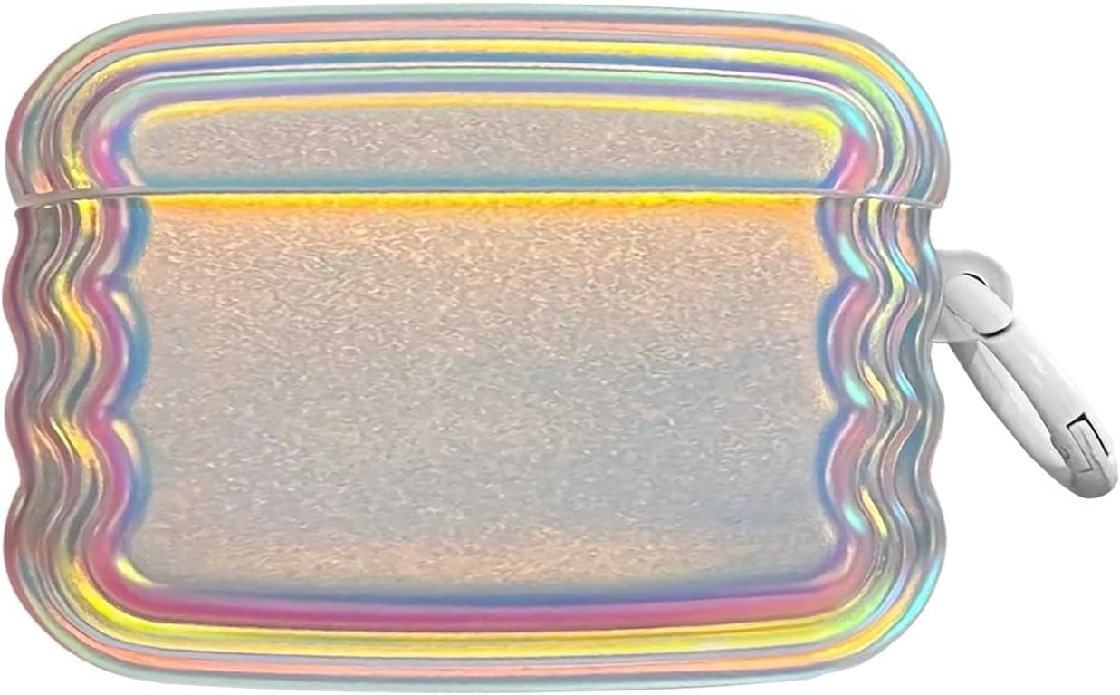 Microsonic AirPods Pro 2.Case for Generation Zigzag Hologram Multi Color [AirPods Pro 2. Compatible Case with Generation - Multicolor]