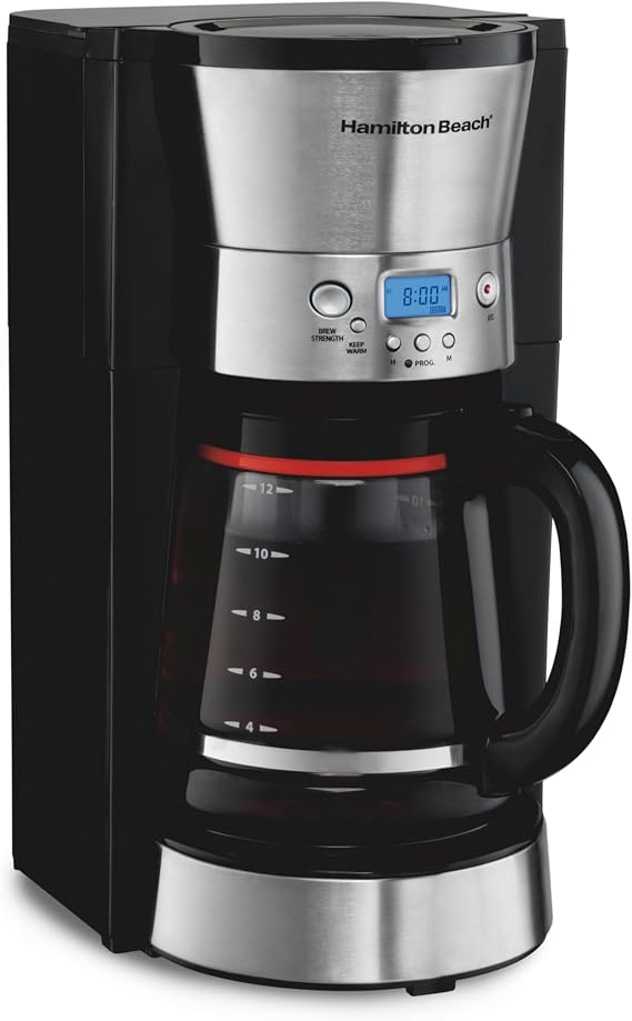 Hamilton Beach 46895 12-Cup Programmable Coffee Maker, Black