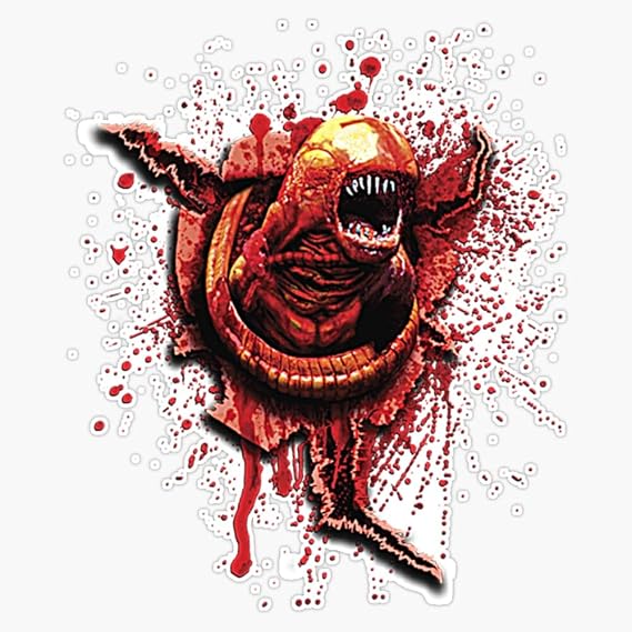 Chestburster Alien Xenomorph Sci Fi Horror Vinyl Window Bumper Sticker Decal 5"