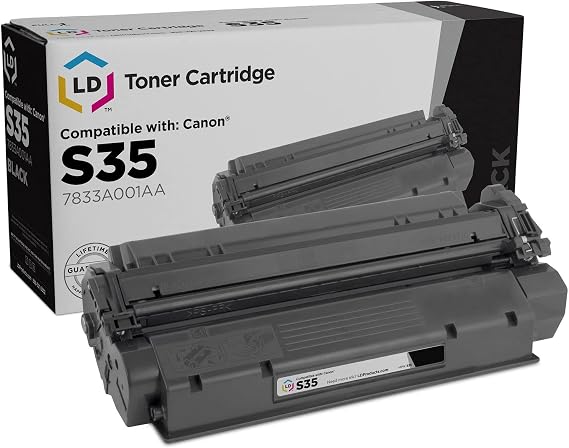 LD Products Remanufactured Replacement for Canon S35 Toner Cartridge 7833A001AA Works with ImageCLASS D320, D340, D383, Faxphone L170, Digital Copier ICD-340 (Black, 1 Pack)