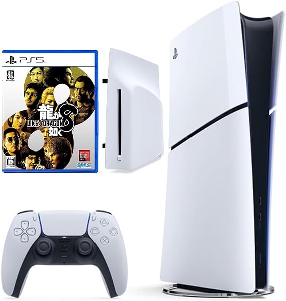 PlayStation 5 デジタル・エディション日本語専用モデル + ディスクドライブ + 龍が如く8 セット