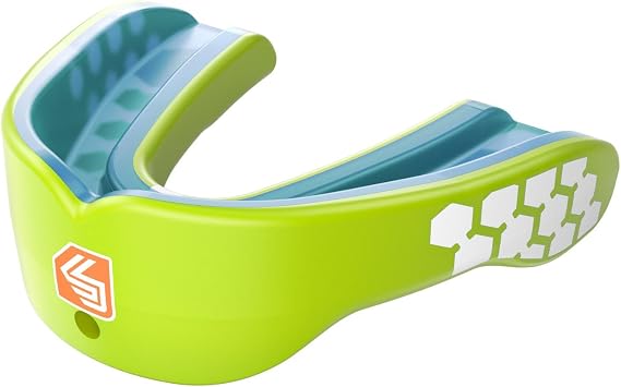 Shock Doctor Gel Max Convertible Strap or Strapless Sport Anti-Grinding, Anti-Clench Football, Basketball, Weightlifting, MMA, Boxing, Krav MAGA Mouthguard, El Protectar Bucal Power Carbon