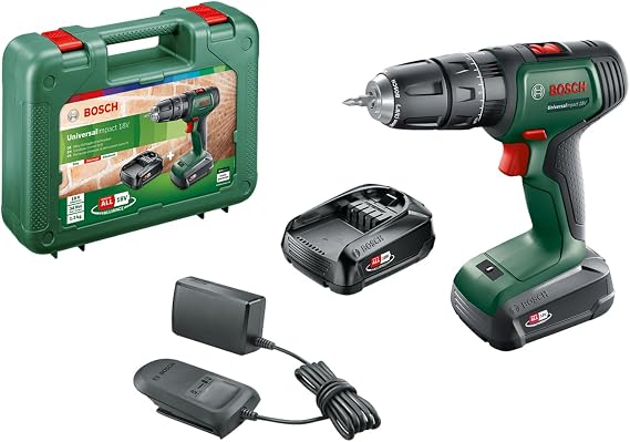 Bosch Akülü Darbeli Matkap UniversalImpact 18 (2 Akü, 18 Volt Sistemi, Taşıma Çantası İçinde)