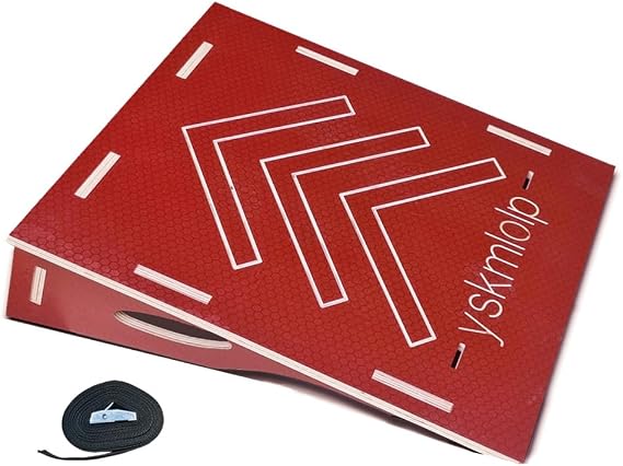 Jump Practice Ramp for,BMX Bike & Bicycle & Skateboards RC Car & Roller Skating - Kids ramp for Jumping Practice, Easy to Assemble & Portable (Red, Small Size)