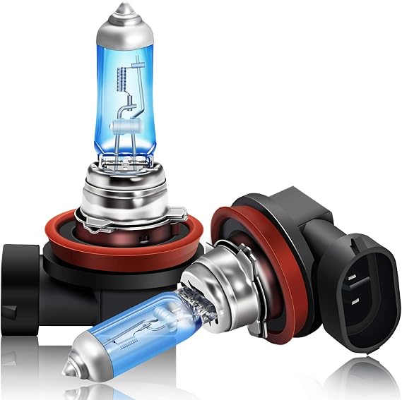 DZG H9 Halogen Headlight Bulb 65W 5500K Super Bright Warm White 12V H9 Fog Light Replacement Bulbs, Pack of 2