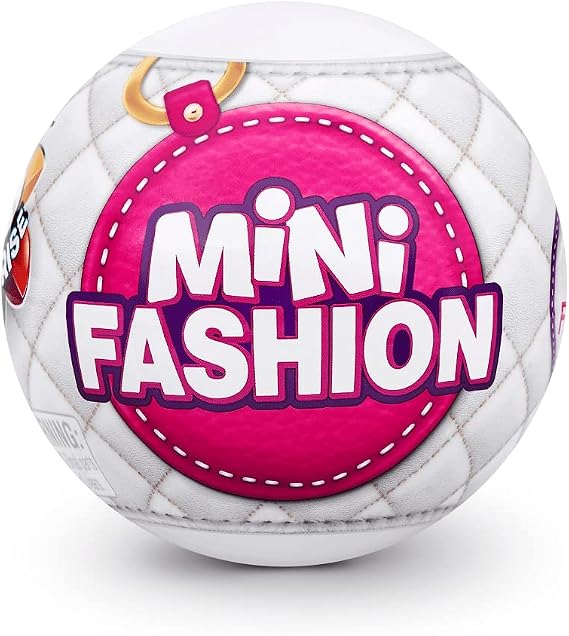 5 Surprise Mystery Capsule Real Miniature Collectible Mini Fashion Brands Series 1, Small Parts, not for Children Under 3
