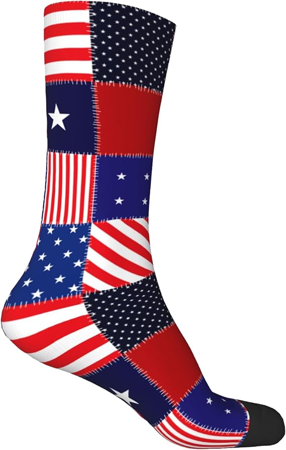 Coffee Time Socks for Men Women, Christmas Stocking Stuffers, Funny Crew Socks Warm Gifts