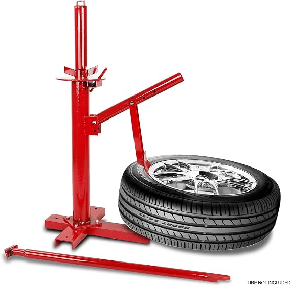 BLACKHORSE-RACING Portable Manual Tire Changer 8" to 16" Tire Changer Bead Breaker Mounting Tool Manual Steel Tire Changing Tool for Car Truck Home Garage Small Auto Shop