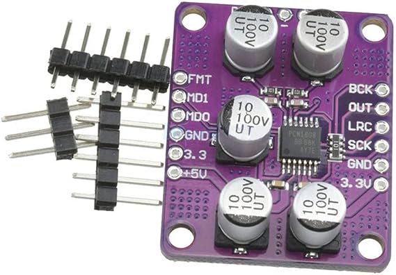 PCM1808 105dB SNR Audio Stereo ADC Single-Ended Analog-Input Decoder 24bit Amplifier Board Player Module