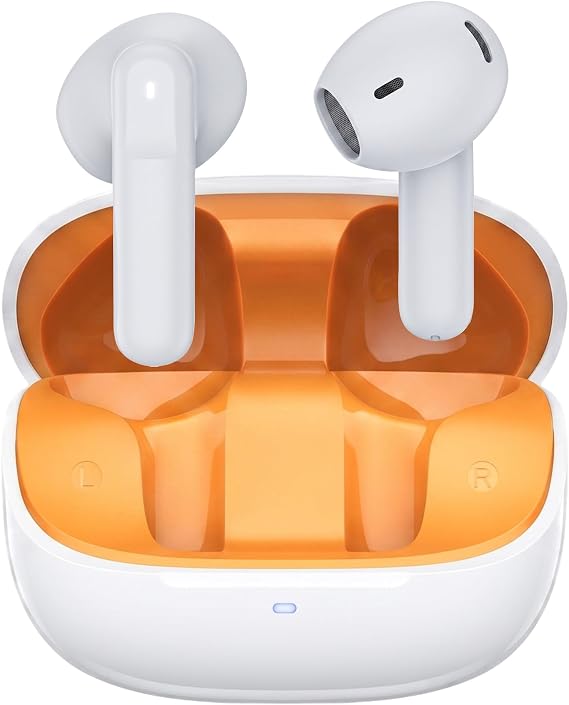 Juo JT2 Bluetooth 6.0 TWS Kablosuz Kulak İçi Kulaklık 4 Mikrofonlu ANC ENC Gürültü Engelleme 13mm Sürücü Beyaz