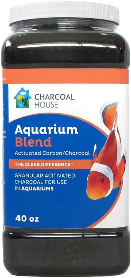 1 Gallon Aquarium Blend Charcoal, Granular Activated Carbon for Aquariums, Clean Water, Removal of toxins, Water Purification