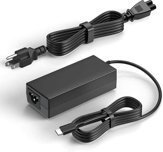 65W USB C Laptop Charger Replacement for HP Spectre X360/Envy X360/Elitebook/HP Computer/HP Chromebook/Universal Chromebook Charger Type C 45W USB C Fast Power Cord Adapter