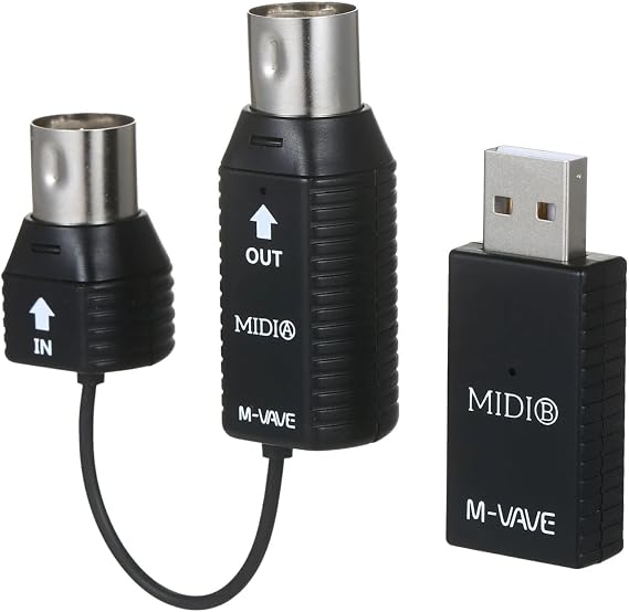 Ms1 Midi Wireless System Interface Mini Wireless Transmission MIDI System Wireless Adapter Plug and Play Support