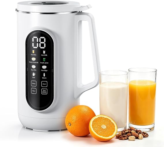 AMZCHEF Nut Milk Maker 10-in-1 Soy Milk Machine 40oz Self Cleaning