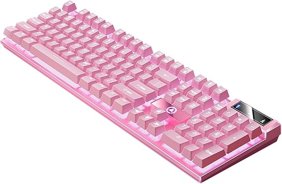 Wired Floating Mechanical RGB Backlit Gaming Keyboard