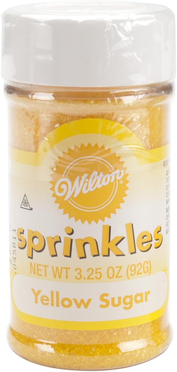 Wilton Sparkling Sugar Decorating Sprinkles, 3.25 oz., Yellow