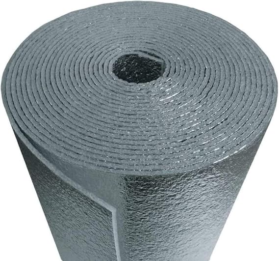 Reflective Window Film 3mm AD3 Foam CORE 12" x25' Garage Door Insulation Double Sided Reflectix Aluminum Foil Weatherproof Window Insulation: Winter Heat Radiant Barrier: RV Attic Wall Pipe