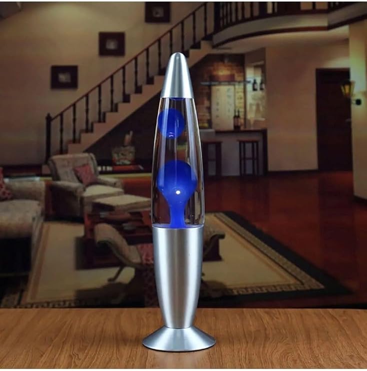 Bilger Büyük Boy Lav Lambası Lava Lamp 41 Cm, Mavi, 10 x 10