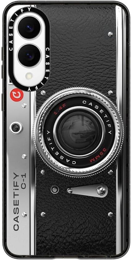 CASETiFY Impact Magnetic Galaxy S25 Edge Case [Compatible with Magsafe] - Camera Case - Classic- Clear Black