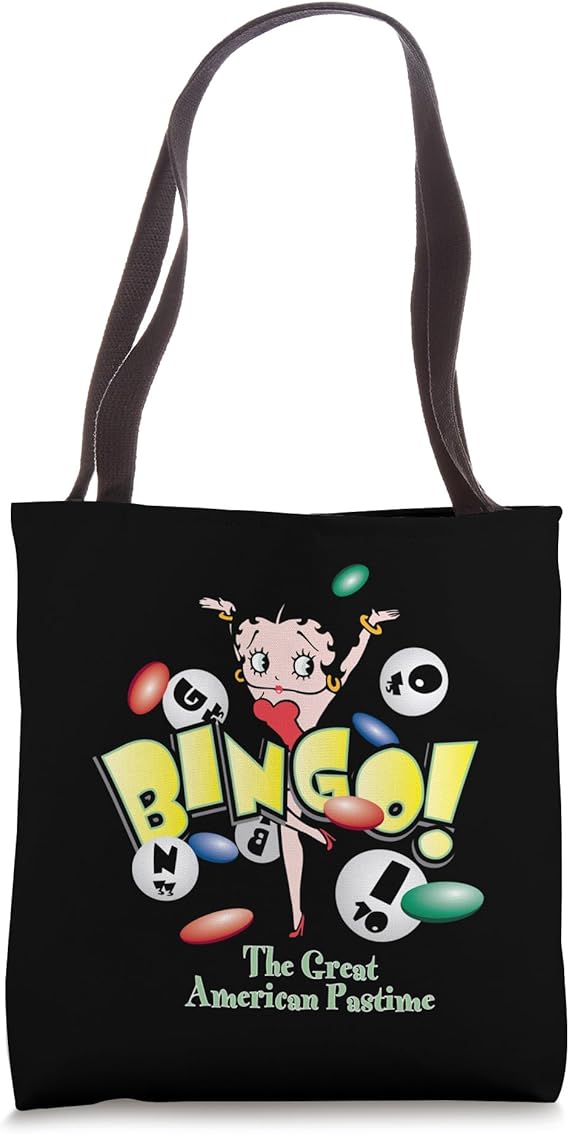 Betty Boop Bingo The Great American Pastime Tote Bag