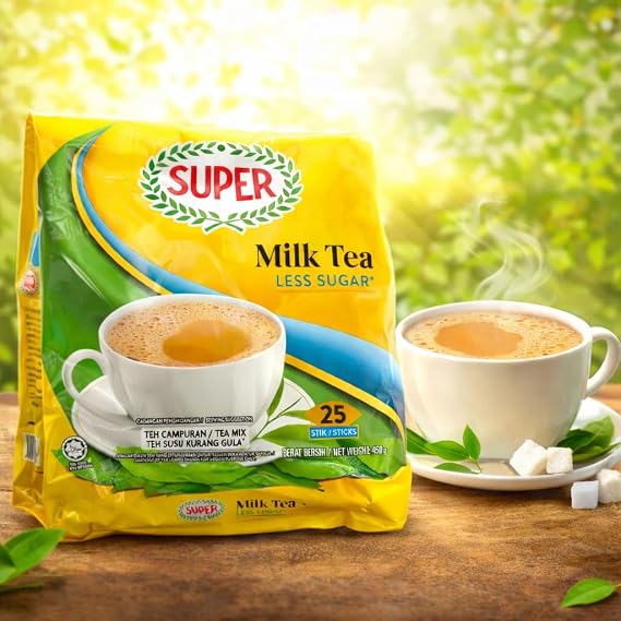 Super Milk Tea Less Sugar 400 gm