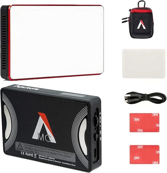 Aputure Amaran MC RGBWW Mini On Camera Video Light,3200K-6500K,CRI/TLCI 96+