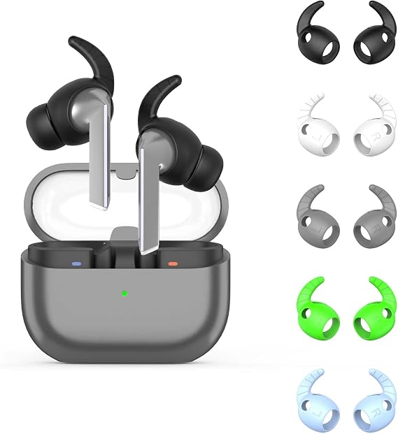 Ear Hooks for Galaxy Buds 3 Pro, WADVCU 5 Pairs Ear Hook Compatiable with Samsung Galaxy Buds 3 Pro Silicone Accessories Anti-Slip Ear Covers Holder [Not Fit in The Charging Case](Multicolor)