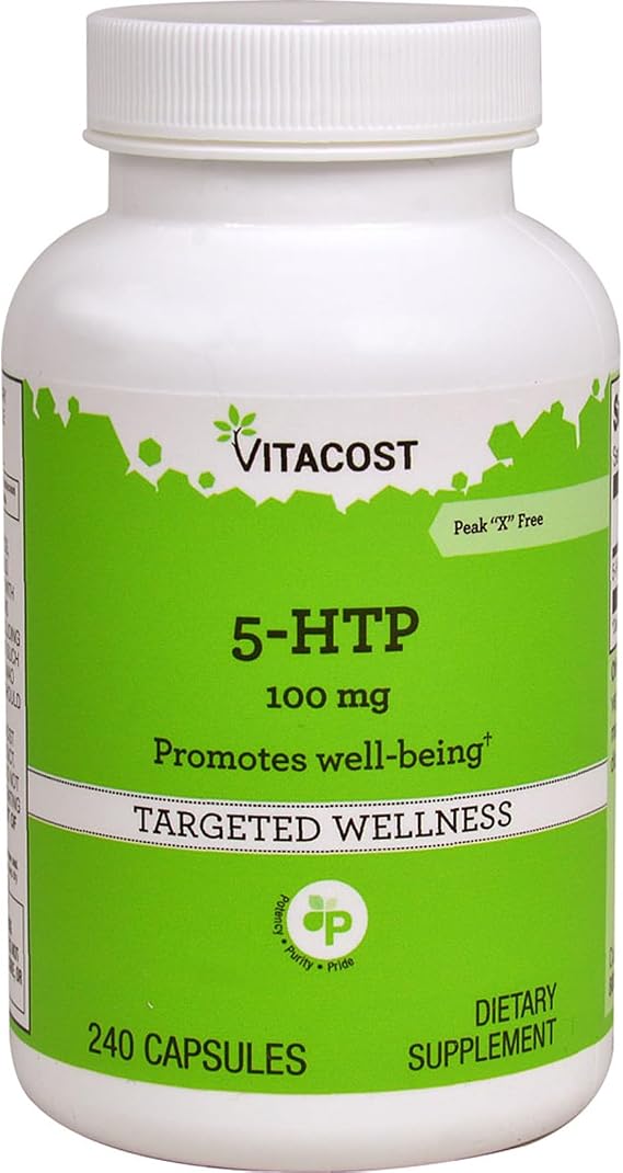 Vitacost 5-HTP, 100 mg, 240 Capsules