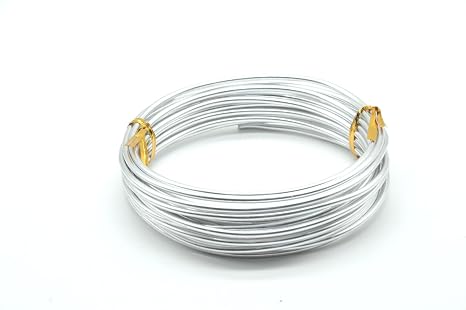 Aluminum Wire, Wire Armature, Bendable Metal Craft Wire for Making Dolls Skeleton DIY Crafts (9Gauge(3mm), Silver)