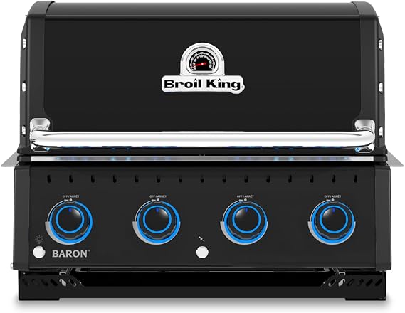 Broil King 875614 Baron 420 Shadow 4-Burner Built-In Propane Gas Grill Head