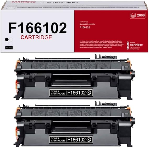 F166102 Compatible Toner Cartridge Replacement for Canon F166102 Printer Toner Cartridge(2 Pack, Black)