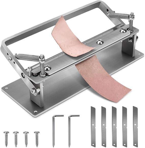 Leather Skiver Splitter, Stainless Steel Manual Leather Skiving Machine
