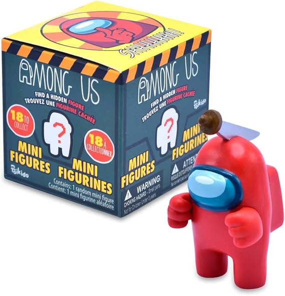 Just Toys Among Us Mini Figures Blind Bag 2 Inch Collectible Crewmate Figure, 18 to Collect