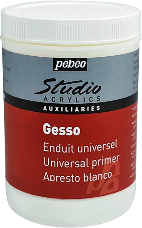 Pebeo Studio 524122 Acrylic Gesso 1 litre
