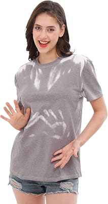 Unisex Adult Heat Reactive Color Changing T-Shirt, Crew Neck Cotton Short Sleeve Tee