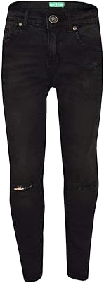 Denim Ripped Jeans Comfort Stretch Skinny Pants Trousers Lightweight Trendy Summer Gifts Age 3-14 Years