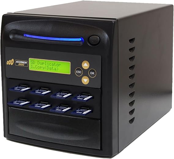 Acumen Disc 1 to 7 SD MicroSD Duplicator & DOD Eraser - 2GB/Min AD07-SDC