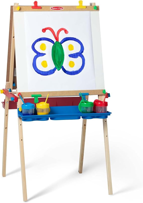 Melissa & Doug Deluxe Double-Sided Wooden Standing Art Easel