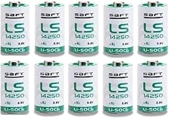 (10 PACK) Saft LS-14250 1/2 AA 3.6V Lithium (non Rechargeable)